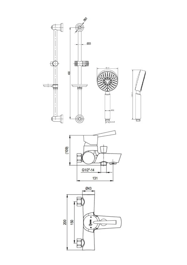 Diverter Bath/Shower Full Set - Image 4