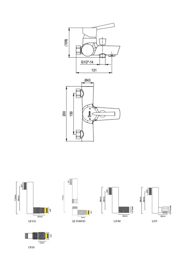 Diverter Mixer Only w/Fittings - Image 5