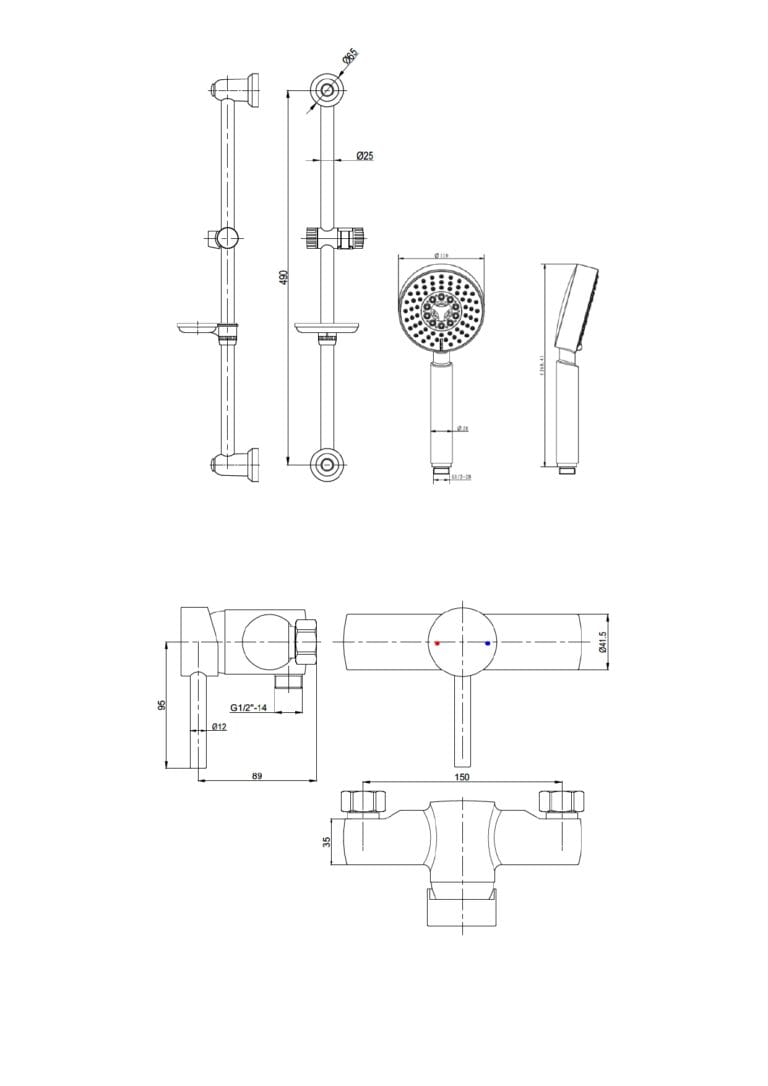Qmobility Freestyle Shower Full Set - Quoss